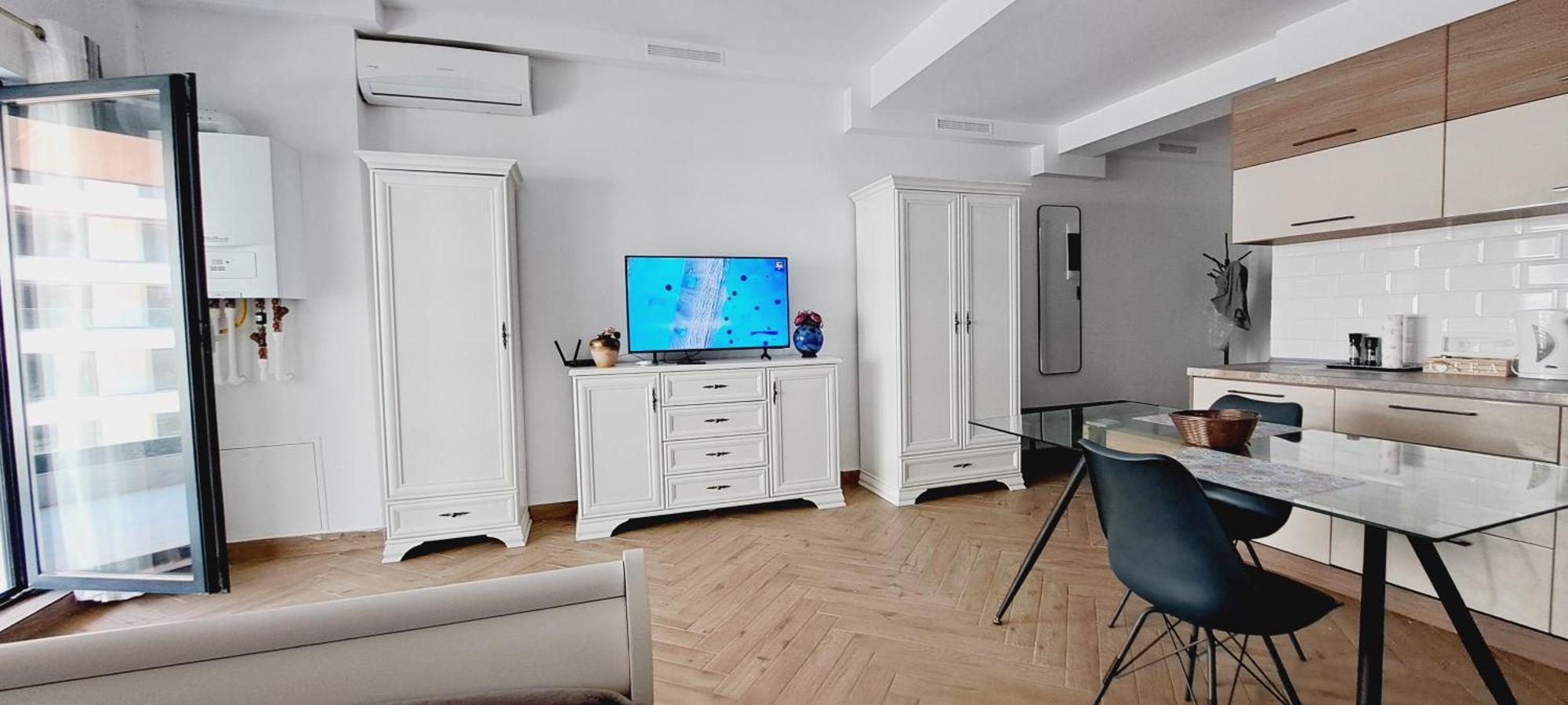 Mamaia Nord Studio La 10 M De Plaja Langa Cluburi Bagian luar foto